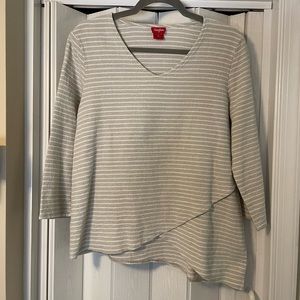 Toofan V Neck Asymmetrical Gauze Too NWOT